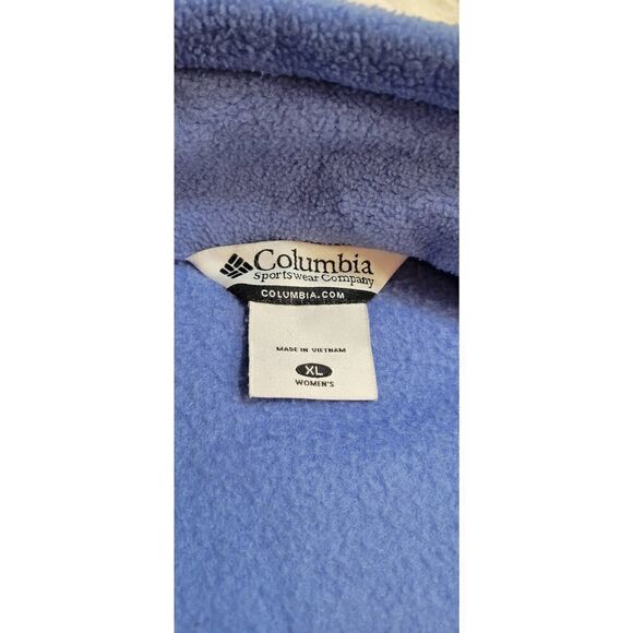Columbia Solid Fleece Jacket 'Bluebell' Sz XL - Picture 7 of 9